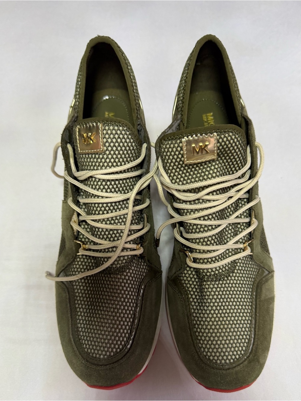 MICHAEL KORS OLIVE GREEN SNEAKERS